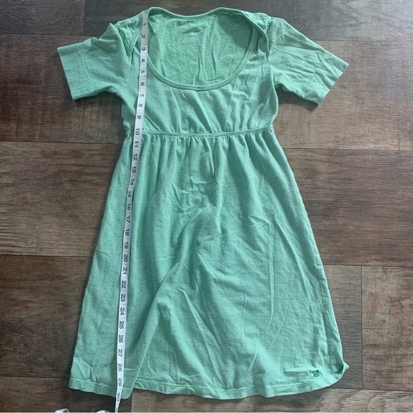 aerie scoop neck green and white striped mini dress - Picture 7 of 7